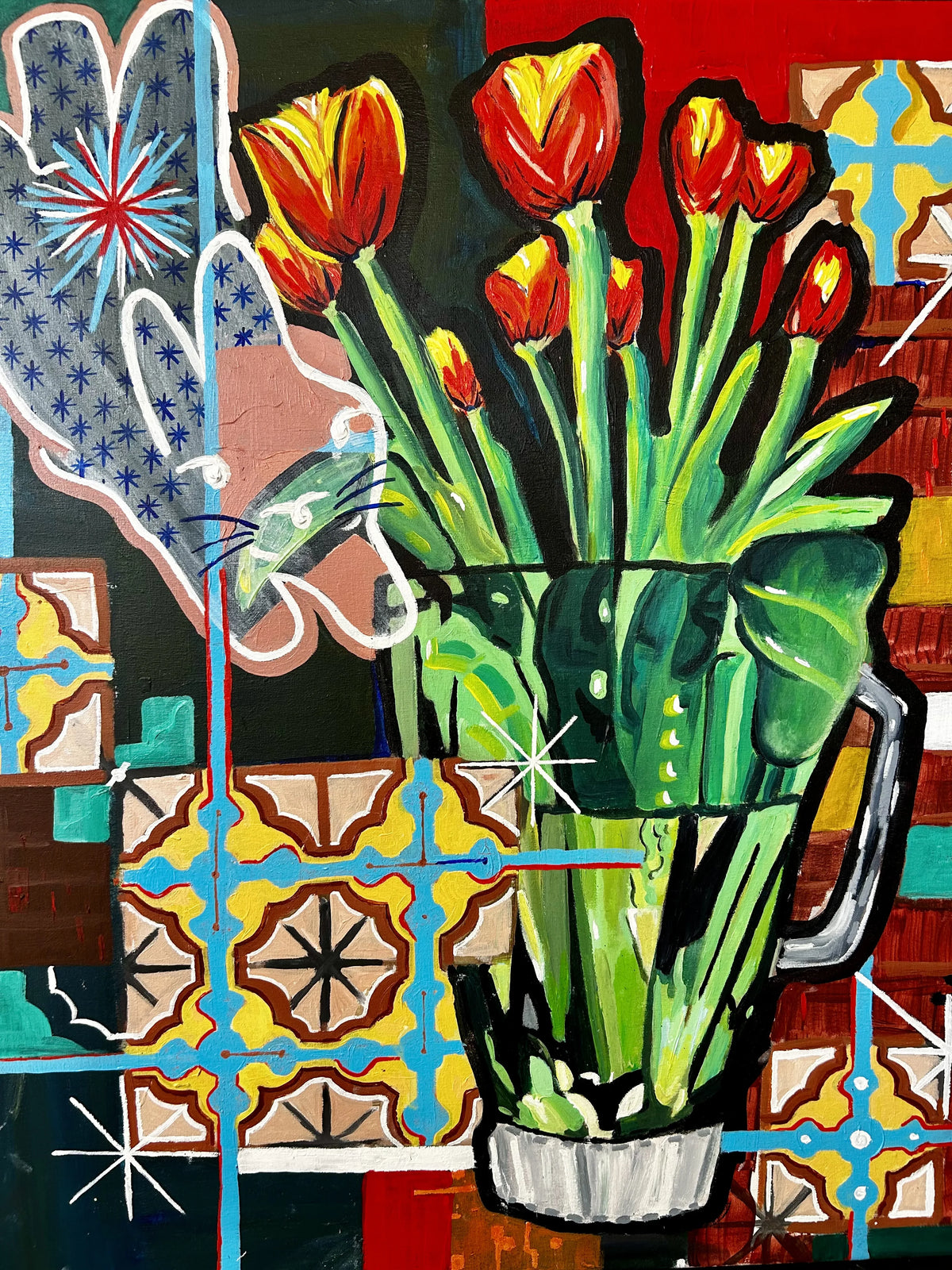 Tulips in a Blender